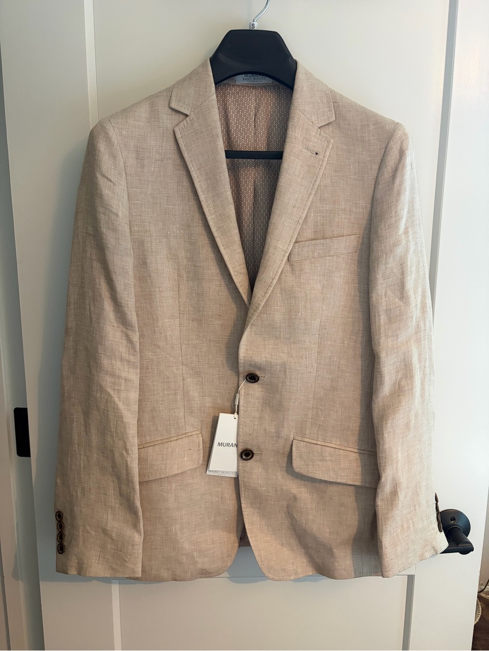 Murano Light Beige Linen-Blend Men's Sport Coat